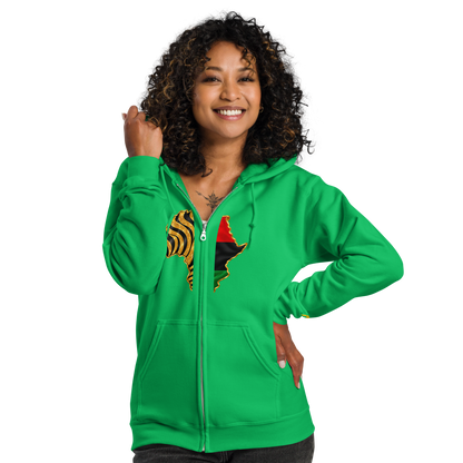 African Legacy Zip Unisex Hoodie