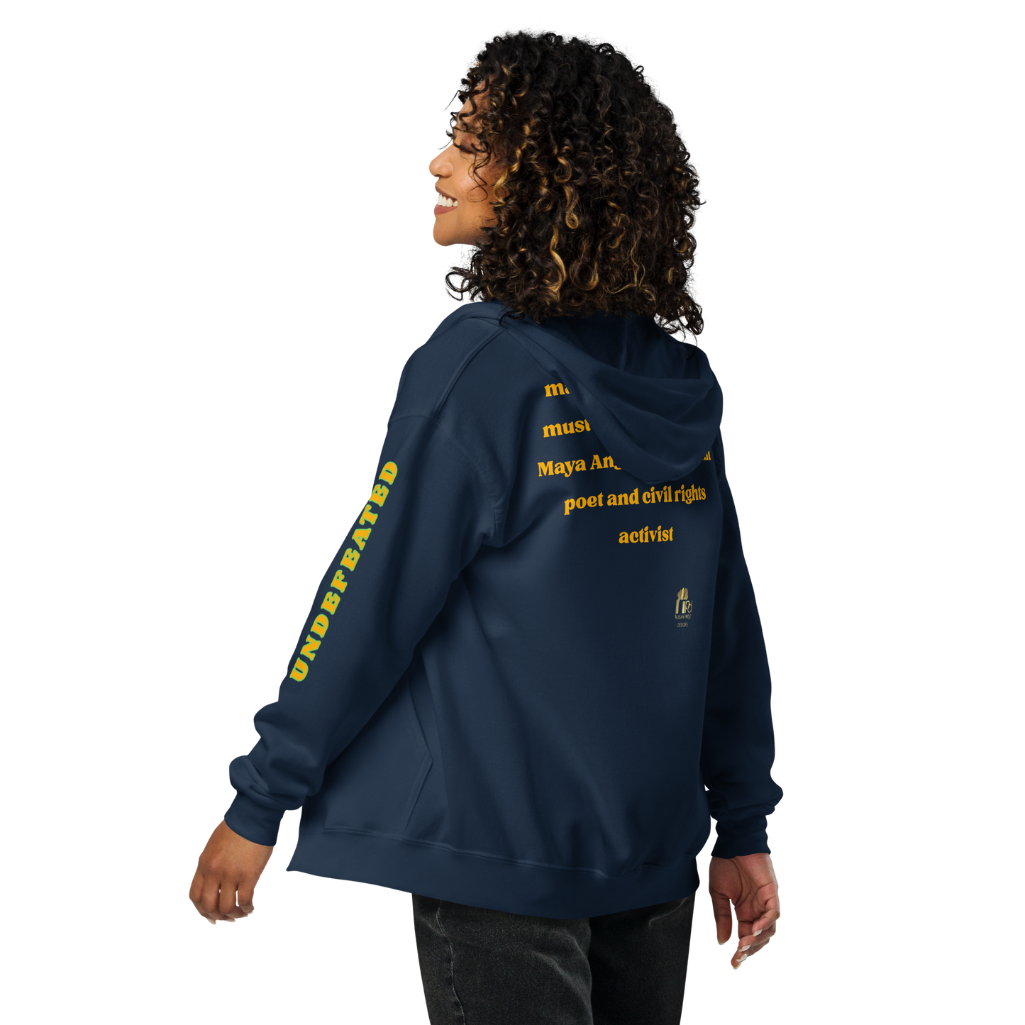 "Undefeated" Maya Angelou Tribute Unisex Hoodie