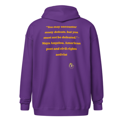 "Undefeated" Maya Angelou Tribute Unisex Hoodie