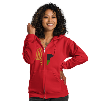 African Legacy Zip Unisex Hoodie