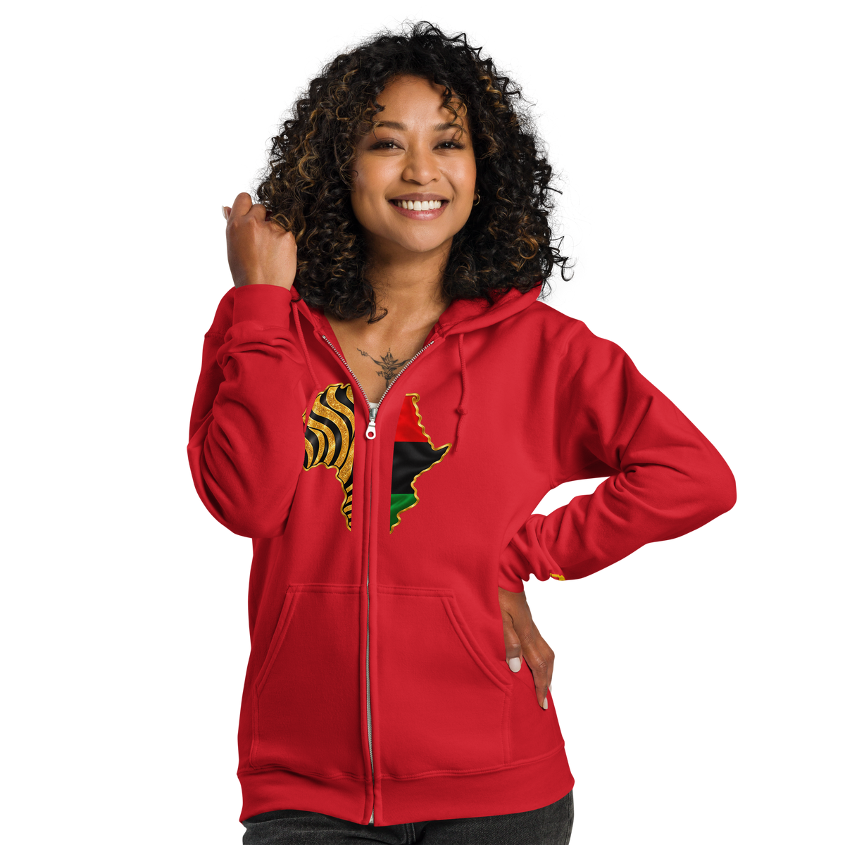 African Legacy Zip Unisex Hoodie