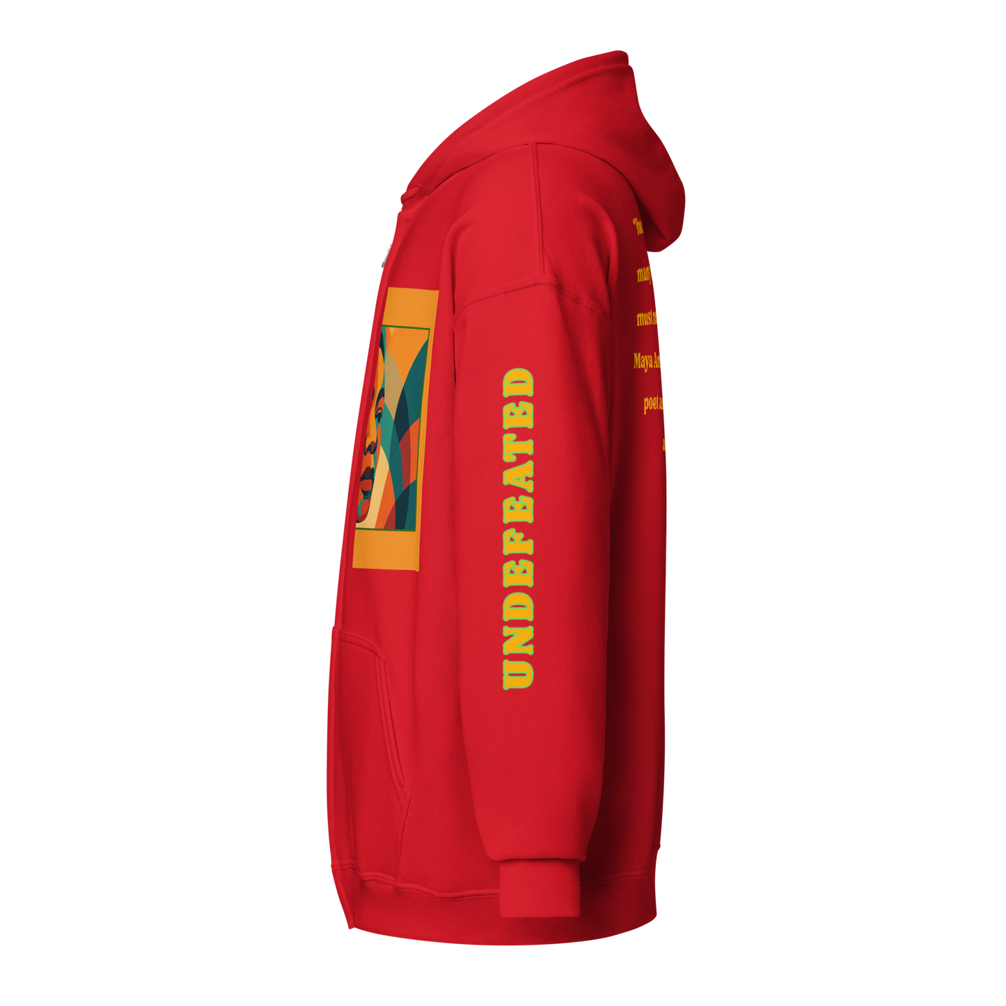 "Undefeated" Maya Angelou Tribute Unisex Hoodie
