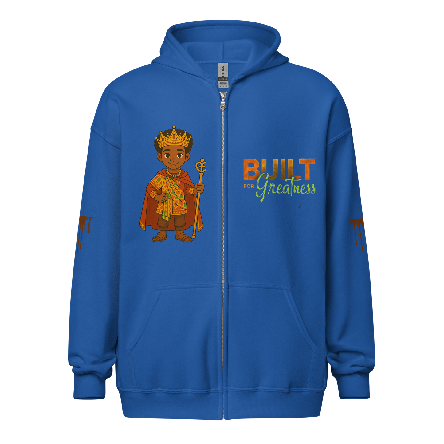 Built for Greatness Melanin Built for Greatness Zip Hoodie for Boys