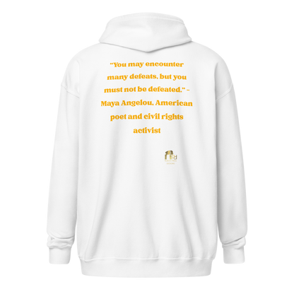 "Undefeated" Maya Angelou Tribute Unisex Hoodie