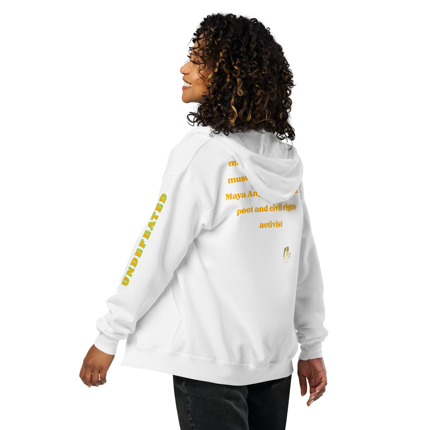 "Undefeated" Maya Angelou Tribute Unisex Hoodie