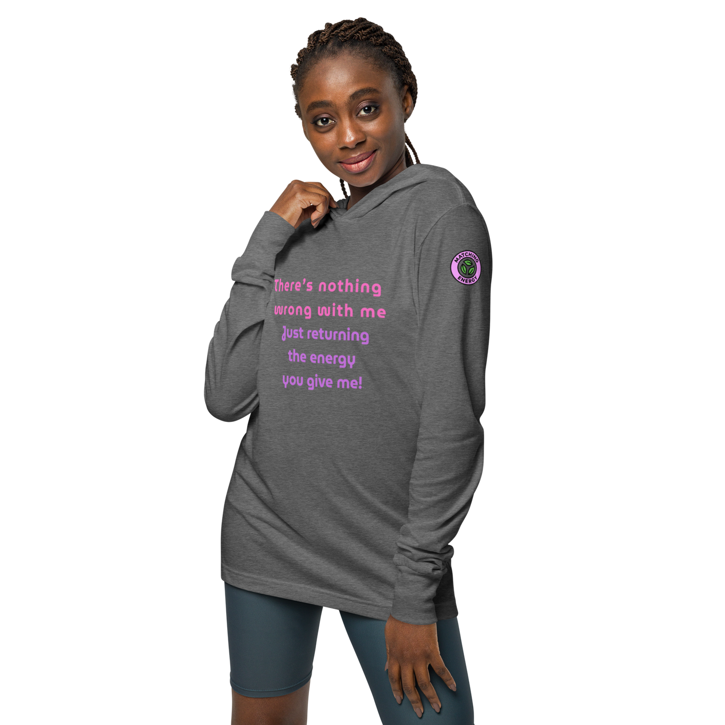 Matching Energy Hooded Long Sleeve Tee