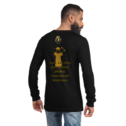 HBCU Proud Dad Long-Sleeve Tee – Celebrating Black Excellence (Dad)