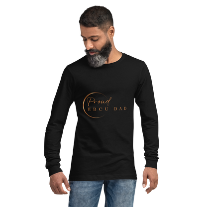 HBCU Proud Dad Long-Sleeve Tee – Celebrating Black Excellence (Dad)