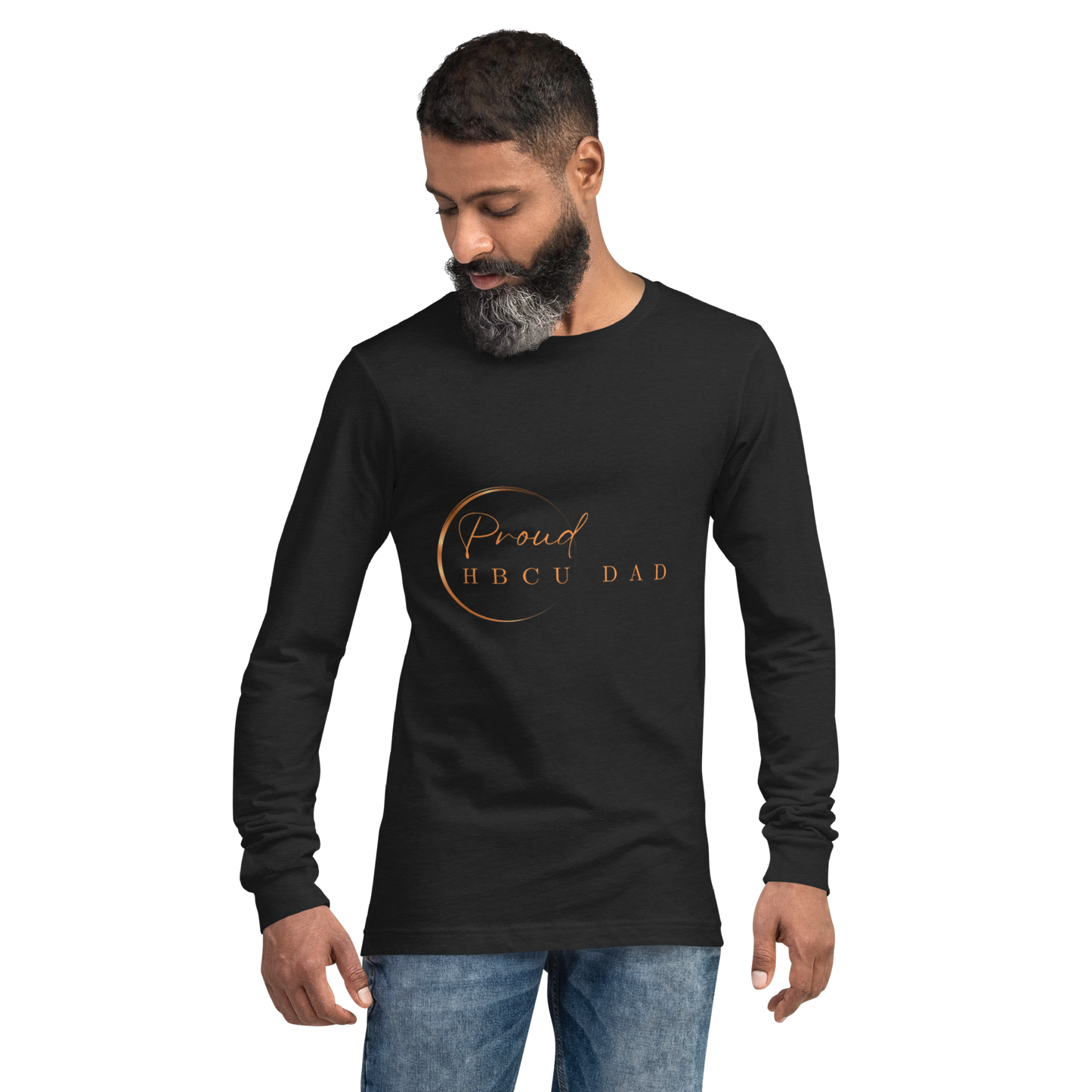 HBCU Proud Dad Long-Sleeve Tee – Celebrating Black Excellence (Dad)