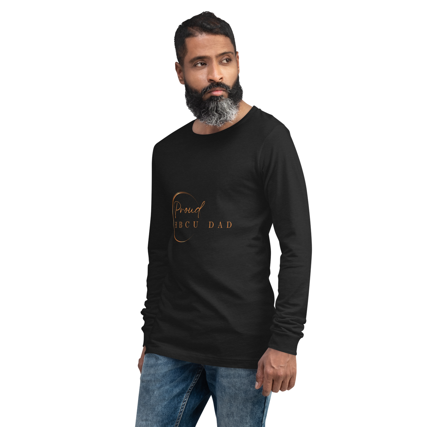 HBCU Proud Dad Long-Sleeve Tee – Celebrating Black Excellence (Dad)