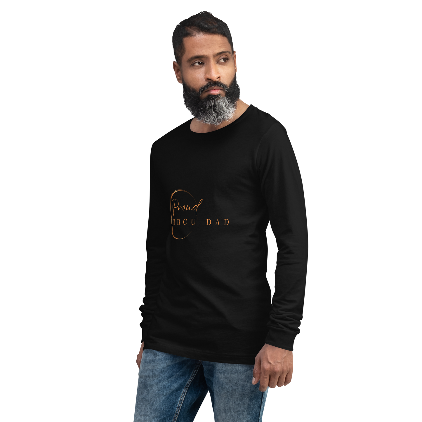 HBCU Proud Dad Long-Sleeve Tee – Celebrating Black Excellence (Dad)