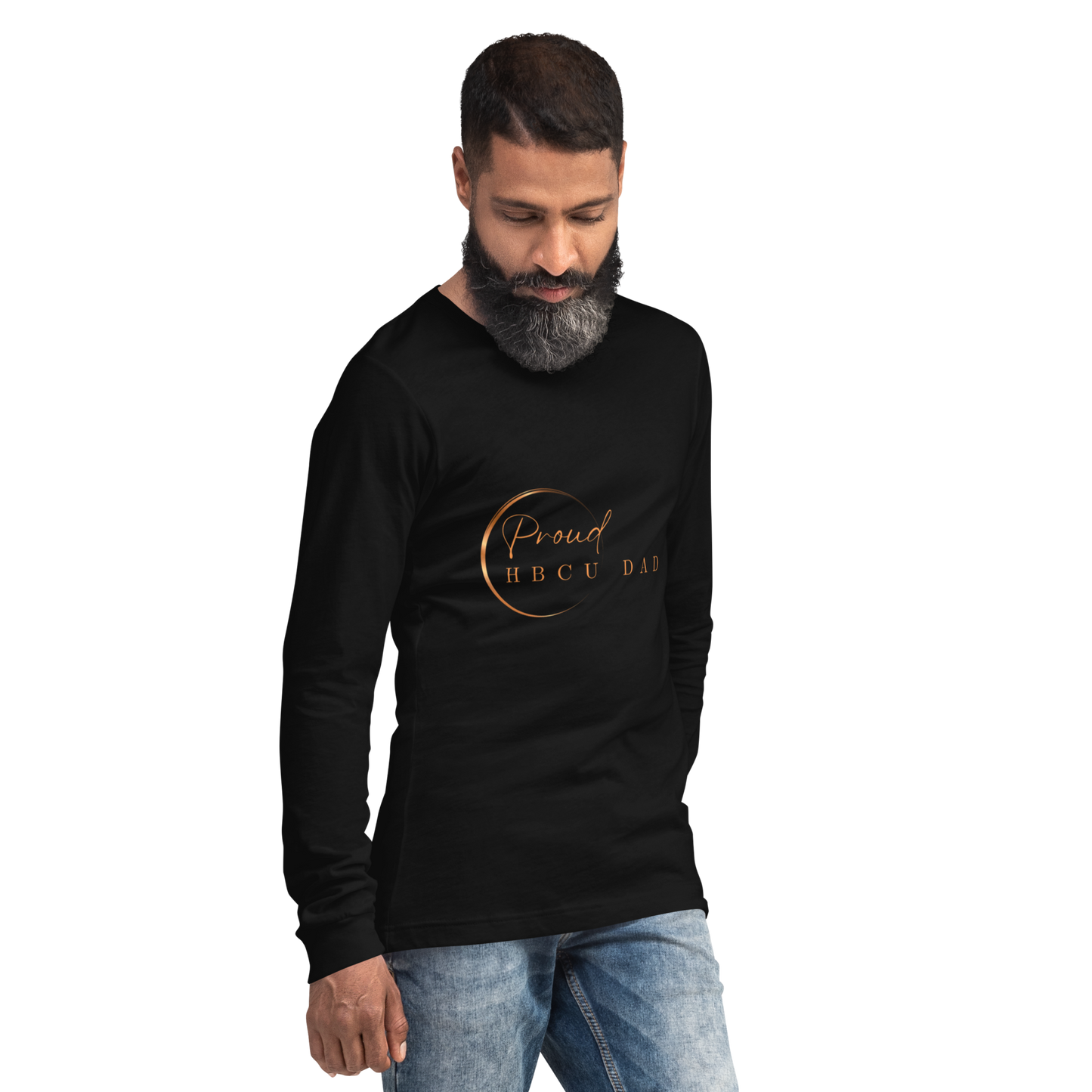 HBCU Proud Dad Long-Sleeve Tee – Celebrating Black Excellence (Dad)