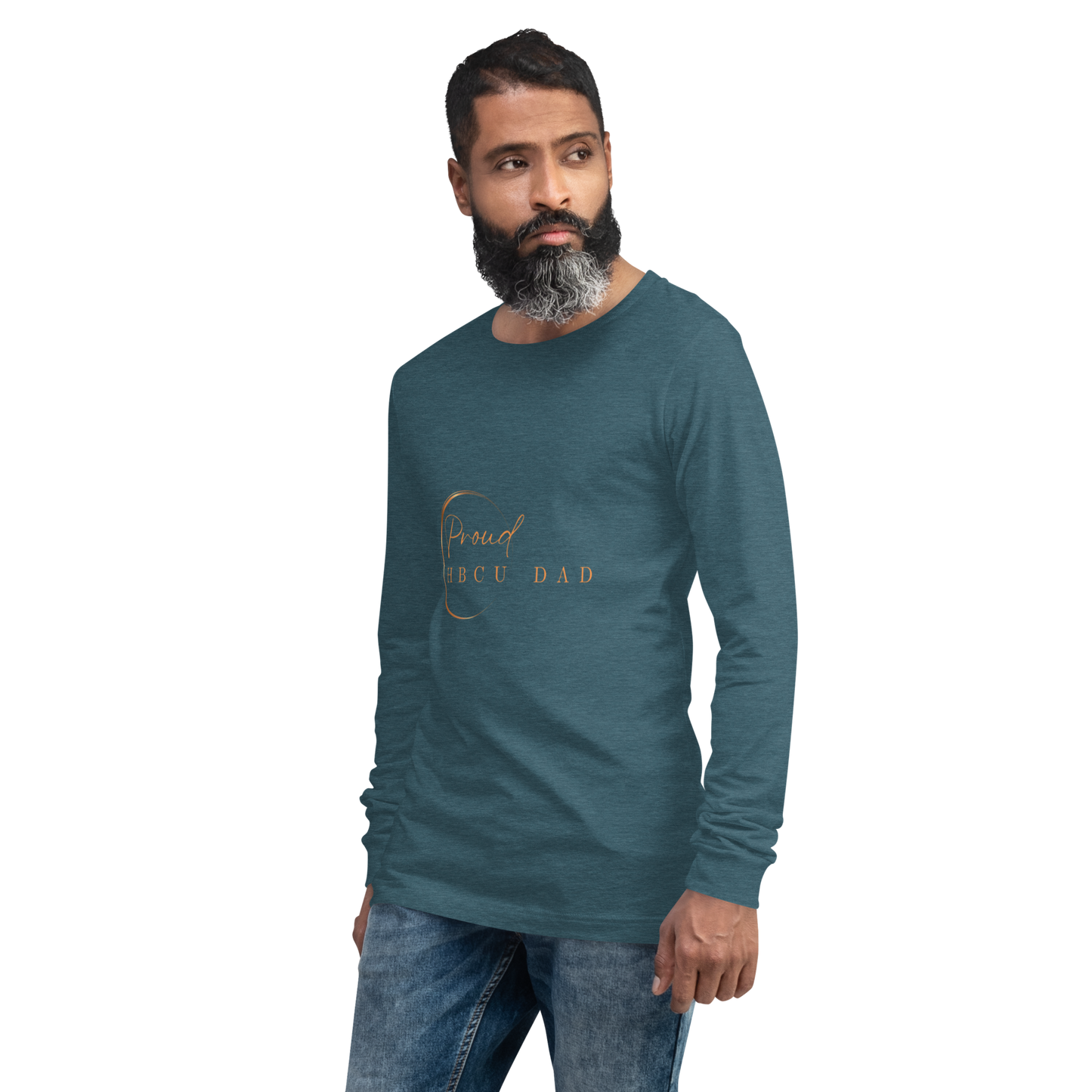 HBCU Proud Dad Long-Sleeve Tee – Celebrating Black Excellence (Dad)