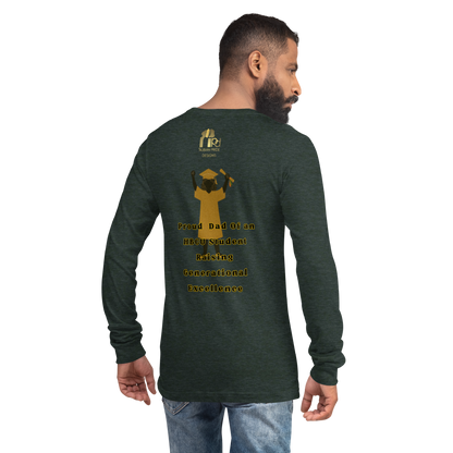 HBCU Proud Dad Long-Sleeve Tee – Celebrating Black Excellence (Dad)