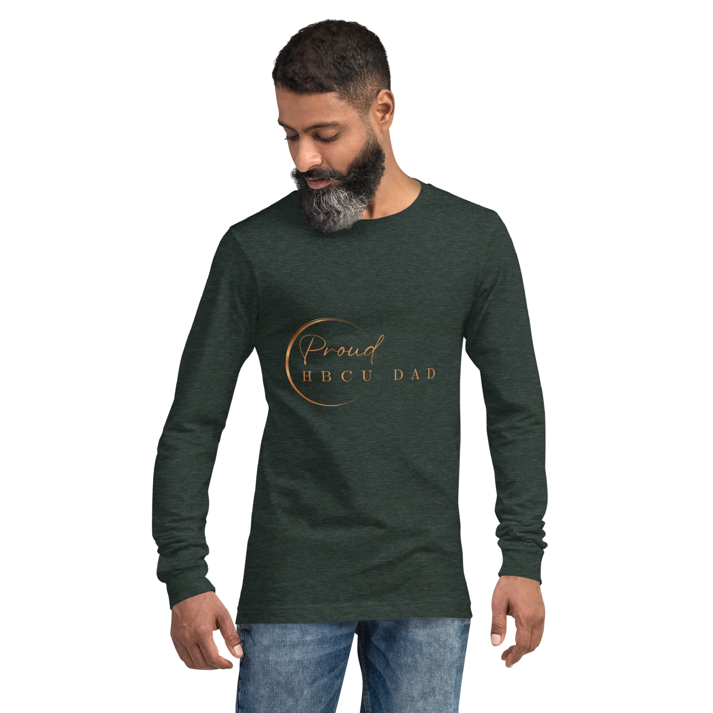 HBCU Proud Dad Long-Sleeve Tee – Celebrating Black Excellence (Dad)