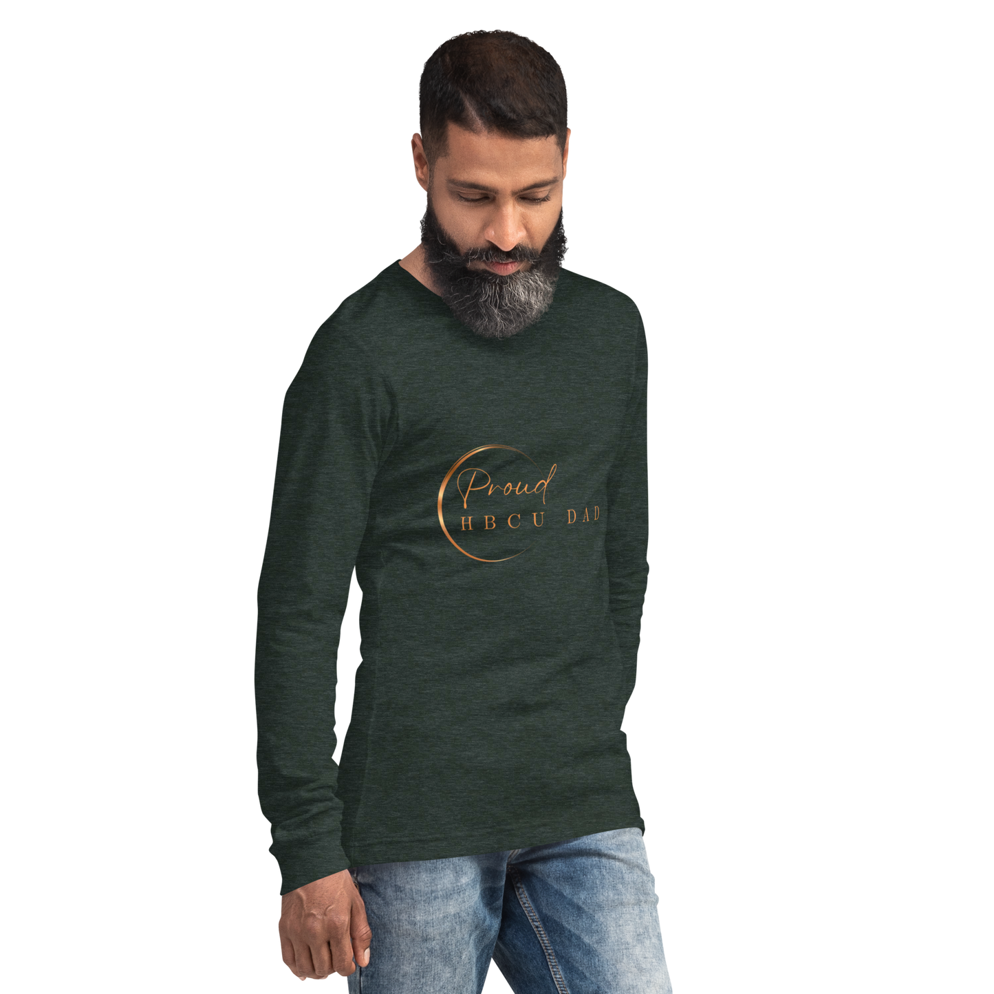 HBCU Proud Dad Long-Sleeve Tee – Celebrating Black Excellence (Dad)