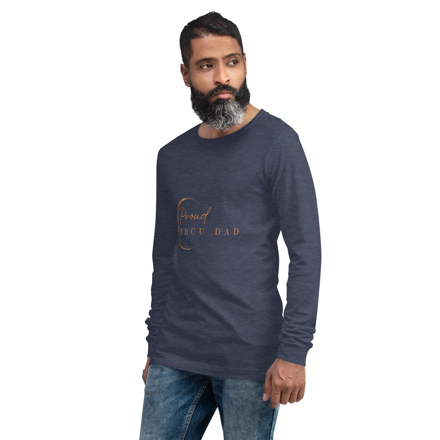 HBCU Proud Dad Long-Sleeve Tee – Celebrating Black Excellence (Dad)