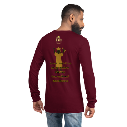 HBCU Proud Dad Long-Sleeve Tee – Celebrating Black Excellence (Dad)