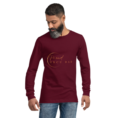 HBCU Proud Dad Long-Sleeve Tee – Celebrating Black Excellence (Dad)