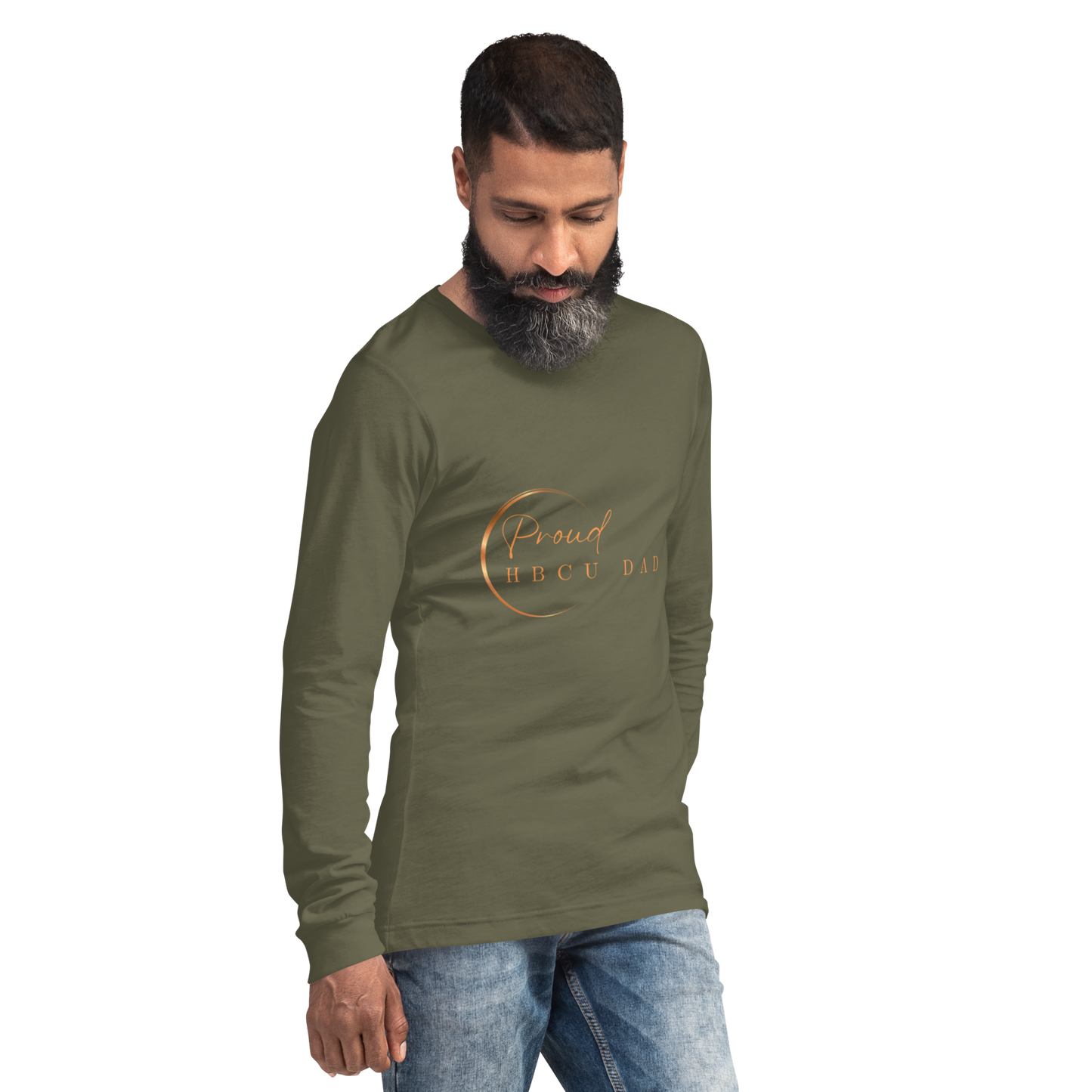 HBCU Proud Dad Long-Sleeve Tee – Celebrating Black Excellence (Dad)