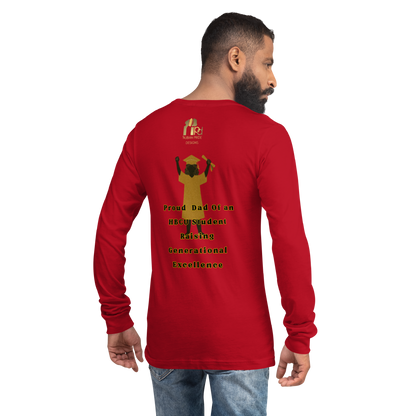 HBCU Proud Dad Long-Sleeve Tee – Celebrating Black Excellence (Dad)