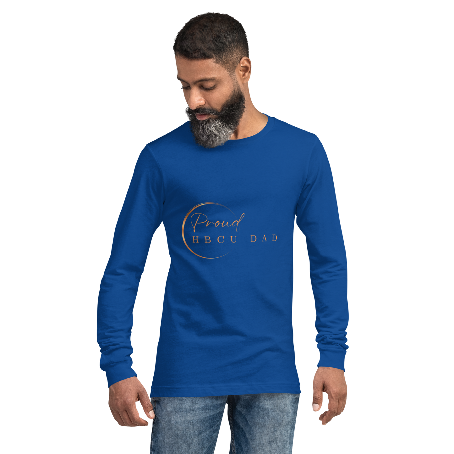 HBCU Proud Dad Long-Sleeve Tee – Celebrating Black Excellence (Dad)