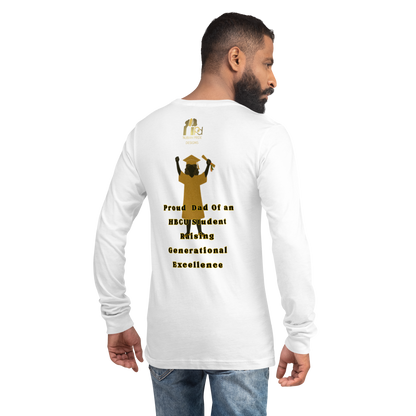 HBCU Proud Dad Long-Sleeve Tee – Celebrating Black Excellence (Dad)