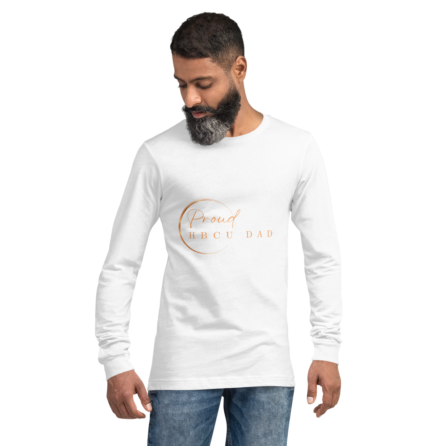 HBCU Proud Dad Long-Sleeve Tee – Celebrating Black Excellence (Dad)