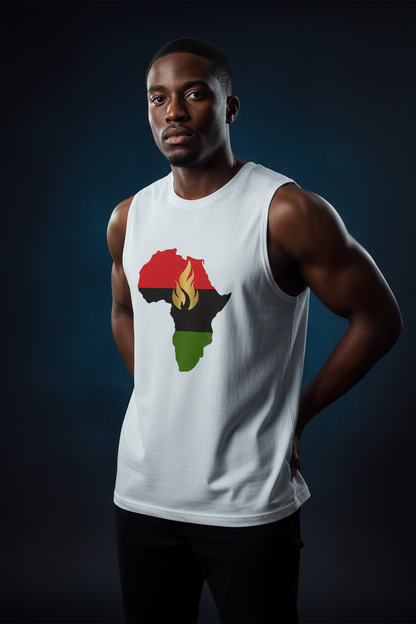 Africa Lit  Men's Muscle Tank Top
