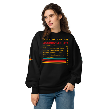 Accountability Unisex Organic Oversized Sweatshirt