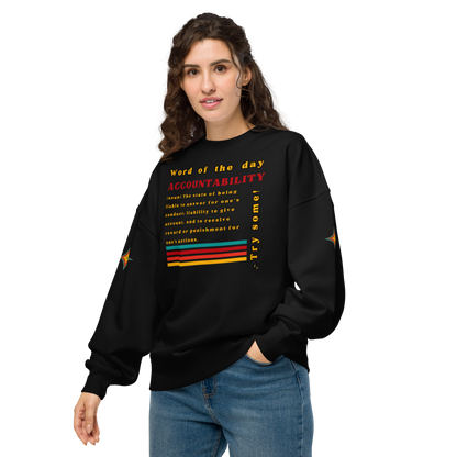 Accountability Unisex Organic Oversized Sweatshirt