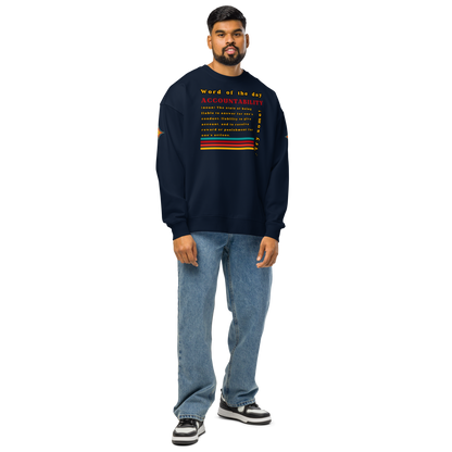 Accountability Unisex Organic Oversized Sweatshirt