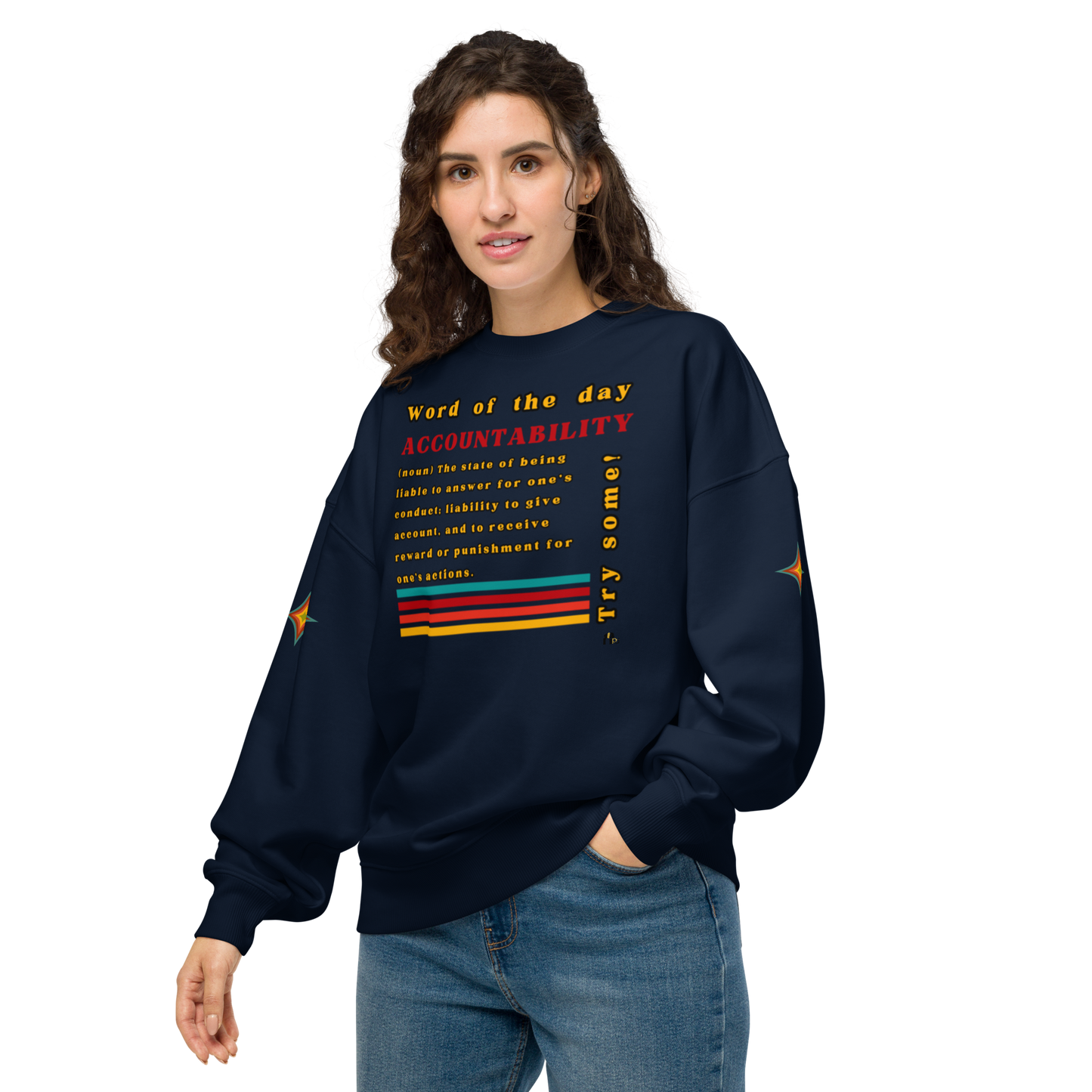 Accountability Unisex Organic Oversized Sweatshirt