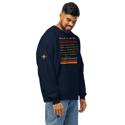 Accountability Unisex Organic Oversized Sweatshirt