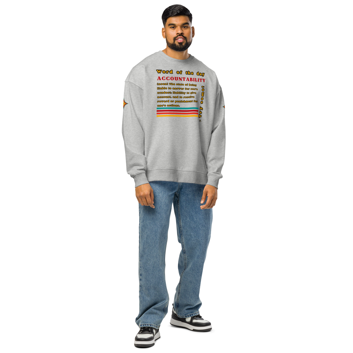 Accountability Unisex Organic Oversized Sweatshirt