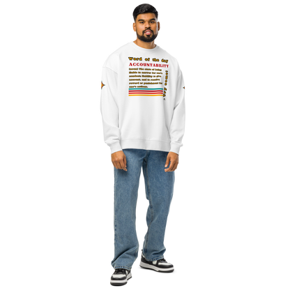 Accountability Unisex Organic Oversized Sweatshirt