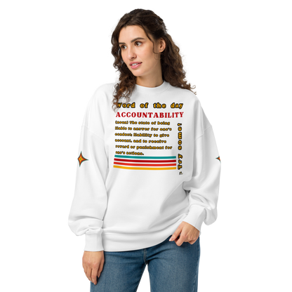 Accountability Unisex Organic Oversized Sweatshirt