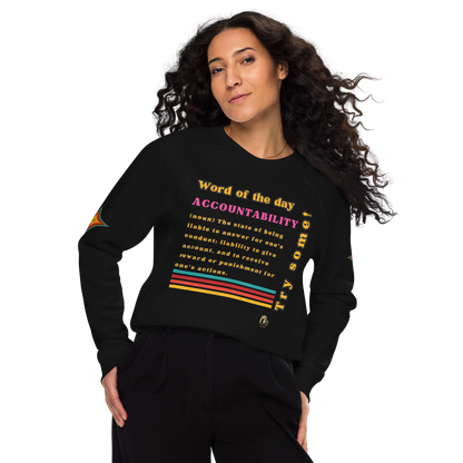 Accountability Unisex Organic Raglan Sweatshirt