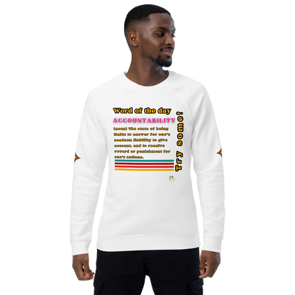 Accountability Unisex Organic Raglan Sweatshirt