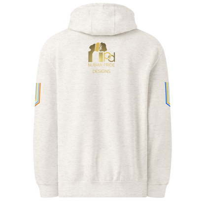 The Adidas Fleece Unisex Hoodie with Tribal Print & African Print Logo