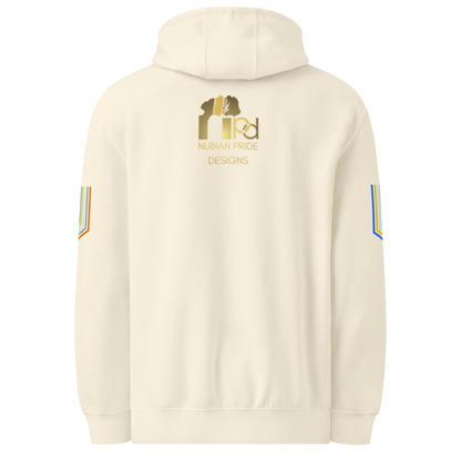 The Adidas Fleece Unisex Hoodie with Tribal Print & African Print Logo