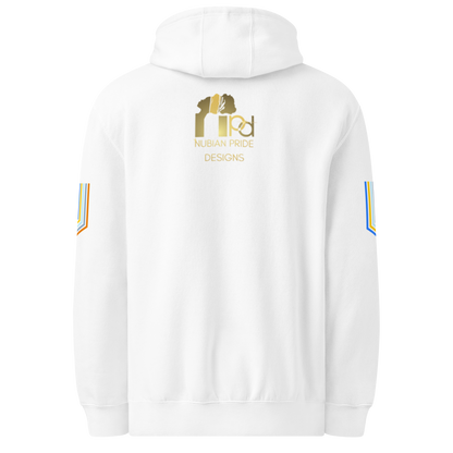 The Adidas Fleece Unisex Hoodie with Tribal Print & African Print Logo