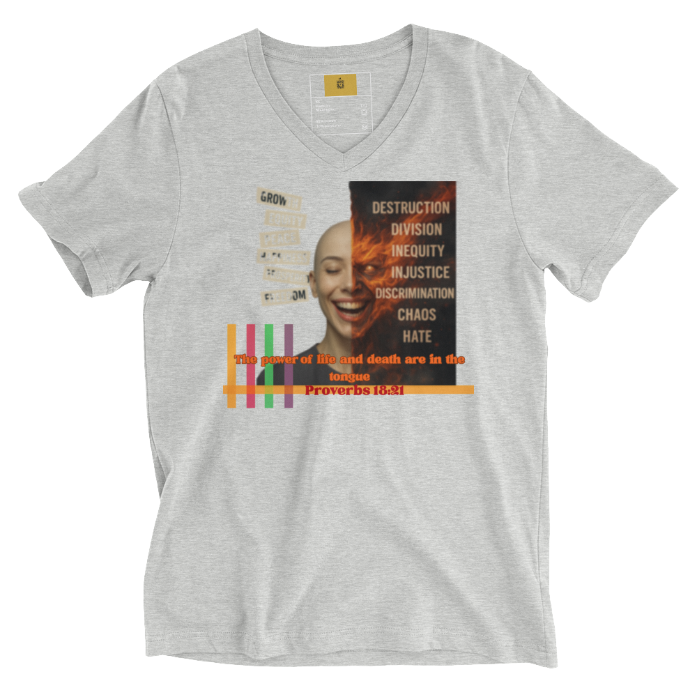 “Truth and Consequences" Unisex V-Neck Tee