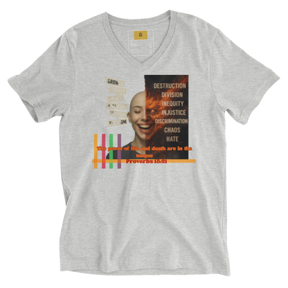 “Truth and Consequences" Unisex V-Neck Tee