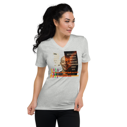 “Truth and Consequences" Unisex V-Neck Tee