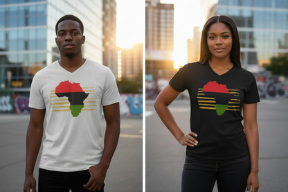 Gold Standard Africa Adult Unisex V-Neck Tee