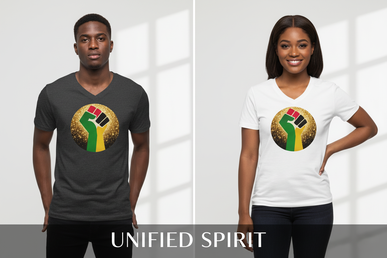 Pan-African Power Unisex V-Neck Tee