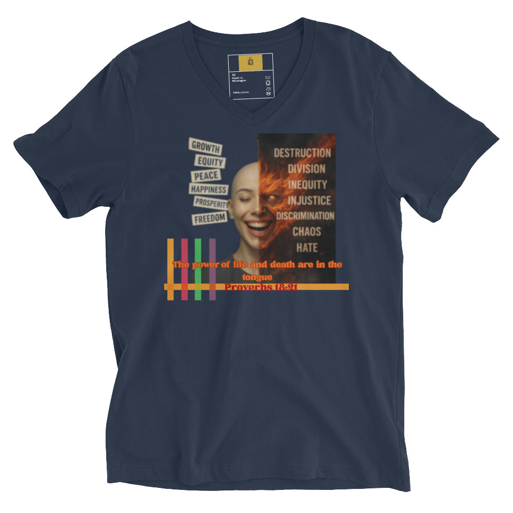 “Truth and Consequences" Unisex V-Neck Tee