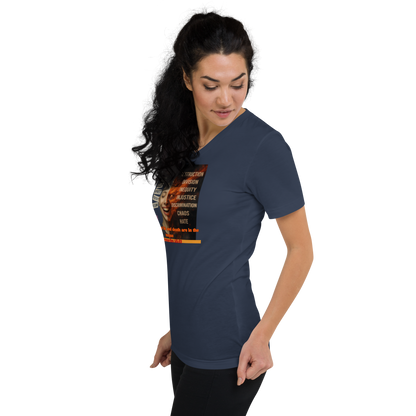 “Truth and Consequences" Unisex V-Neck Tee