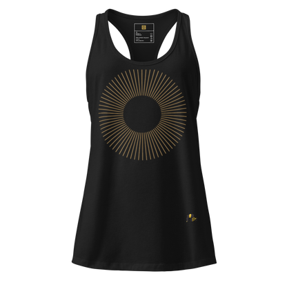 Golden Aura Women's Fitted Racerback Tank Top